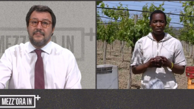 Matteo Salvini e Aboubakar Soumahoro ospiti di Mezz'ora in Pi&ugrave;