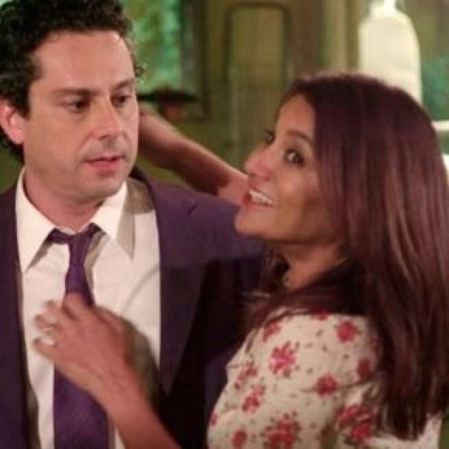 Baltazar dará o braço a torcer diante do sucesso de Celeste na novela. (Reprodução/TV Globo)