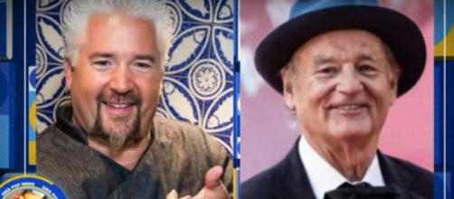 Celebrity chef Guy Fieri and comedian Bill Murray will go chip to chip in a nacho cookoff for restaurant worker relief.[Image source:GMA-YouTube]