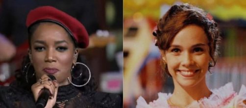 Iza no Música Boa e Débora Falabella no filme Lisbela e o Prisioneiro: mudanças na grade da Globo no sábado. ( Reprodução/TV Globo/Globo Filmes )