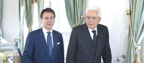 Giuseppe Conte e Sergio Mattarella.