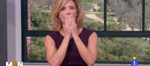 María Casado se emociona en directo al despedirse de 'La Mañana' de TVE.