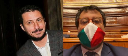 Luca Bizzarri e Matteo Salvini della Lega