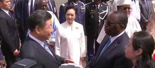 Xi Jinping, le président chinois avec son homologue sénégalais Macky Sall (source : Youtube Le Monde)