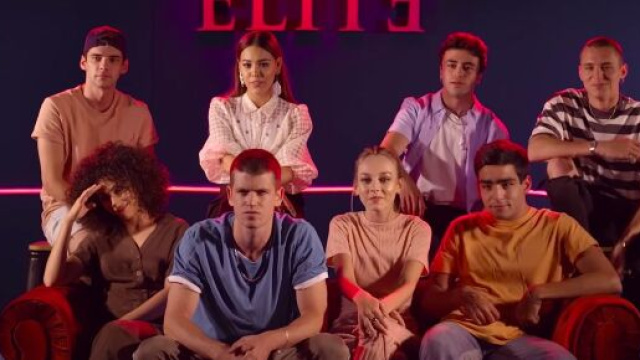 Le casting de la série Elite (source : capture Youtube)