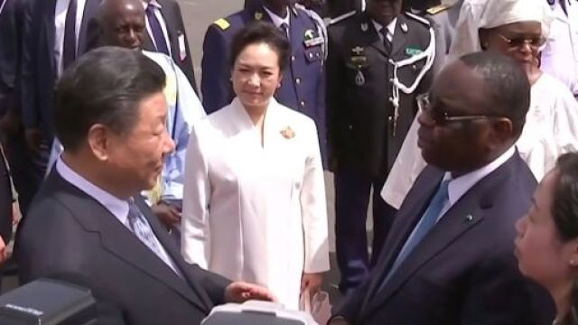 Xi Jinping, le président chinois avec son homologue sénégalais Macky Sall (source : Youtube Le Monde)