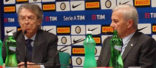 Massimo Moratti e Gigi Simoni ai tempi dell'Inter.