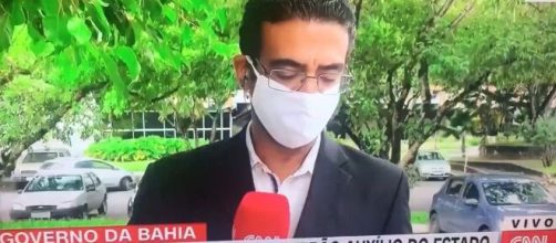 O repórter contratado pela CNN Brasil, Jhonatã Gabriel, assustou os telespectadores ao deixar a transmissão. (Reprodução/CNN)