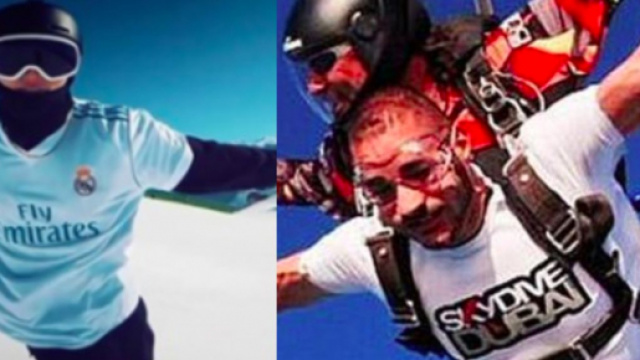 Il existe de nombreux sports que les joueurs de foot n'ont pas le droit de faire - photo montage Instagram et Pinterest