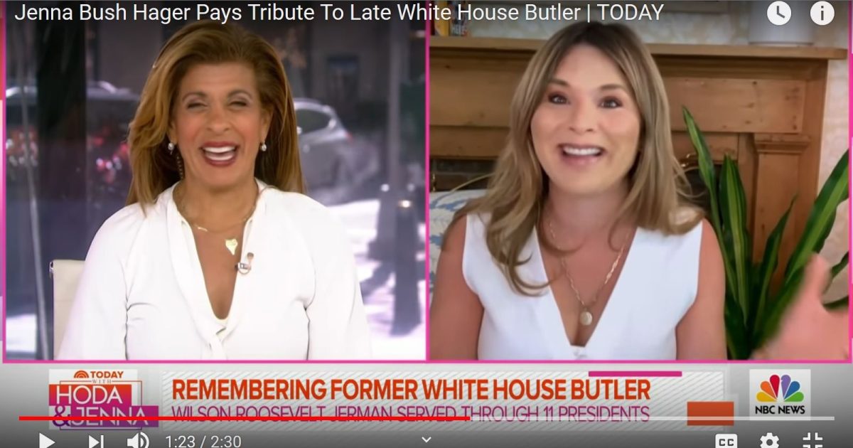 Today’s’ Jenna Bush Hager pays tender tribute to White House butler 'Mr