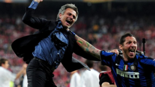 Jos&eacute; Mourinho e Marco Materazzi.