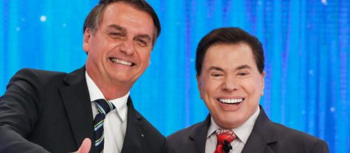 Sílvio Santos e Jair Bolsonaro se tornaram fortes aliados. (Arquivo Blasting News)
