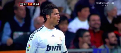 Ronaldo lors de son premier match pour le Real Madrid. Credit : SkySports Capture