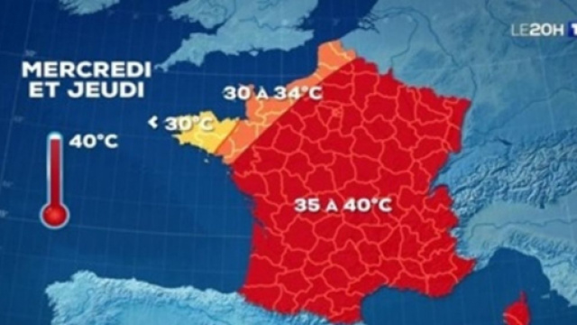 Météo : l'été devrait être trés chaud et France et en Europe - capture d'écran météo TF1