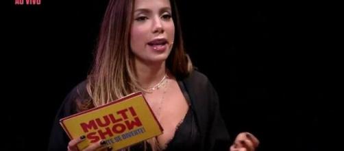 Anitta ironiza Leo Dias em programa. (Reprodução/MultiShow)