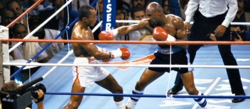 Sugar Ray Leonard vs Marvin Hagler, 6 aprile del 1987.