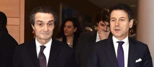 Attilio Fontana ascoltato in procura a Bergamo.