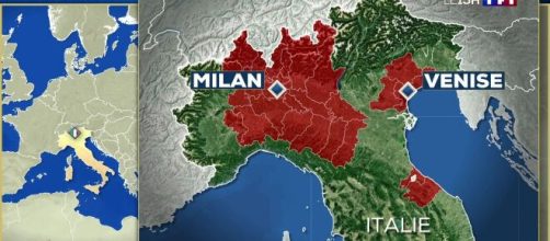 Coronavirus : le nord de l'Italie entièrement paralyse. Capture: TF1
