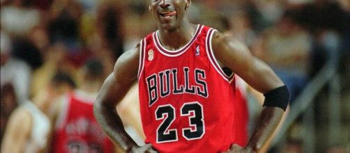 Il grande campione di pallacanestro Michael Jordan.