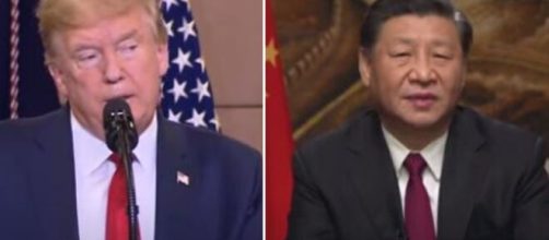 Donald Trump, presidente Usa, e e Xi-Jinping, Segretario generale del Partito Comunista Cinese.