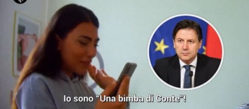 Giulia Salemi convinta di parlare a telefono con Giuseppe Conte ma è uno scherzo de Le Iene