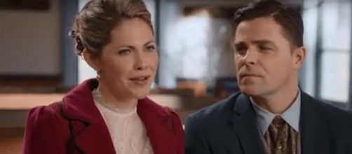 Pascale Hutton, Kavan Smith of "When Calls the Heart" look to fulfilling Rosemary and Lee's family dream. [Image source:HallmarkChannel-YouTube]