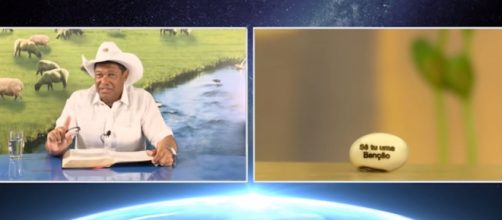Em vídeo, pastor Valdemiro Santiago anuncia semente que curaria COVID-19. (Reprodução/TV Mundial)