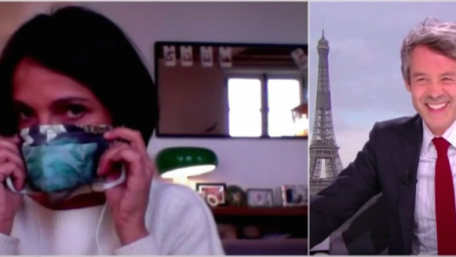 Florence Foresti regarde TPMP dans Quotidien. Credit: Capture TMC