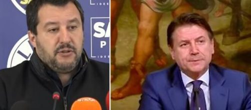 Matteo Salvini e Giuseppe Conte.