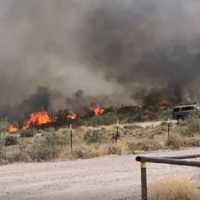 Crews battling multiple wildfire in Arizona. [Image source/12 News YouTube video]