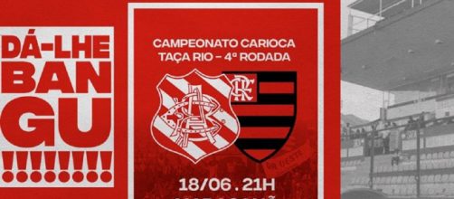 Bangu x Flamengo. (Reprodução/Facebook Oficial Bangu)