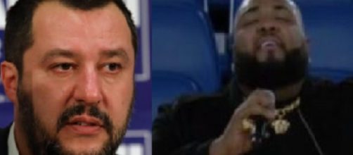 Matteo Salvini destina un commento critico a Sergio Sylvestre sulla sua apparizione alla finale di Coppa Italia 2020.