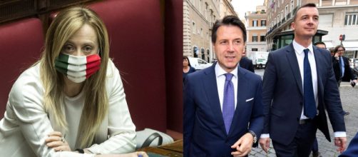 Giorgia Meloni critica la comunicazione di Giuseppe Conte e Rocco Casalino