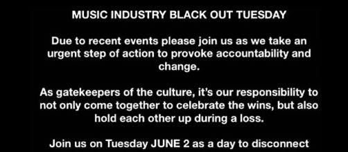 La Atlantic Records lancia l'iniziativa "Blackout Tuesday"