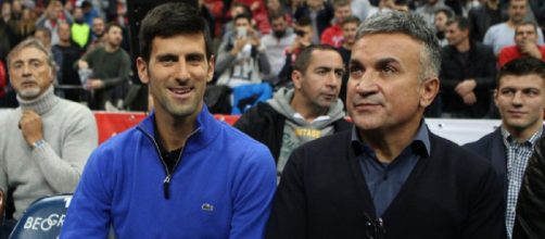 Novak Djokovic insieme al padre, Srdjan.