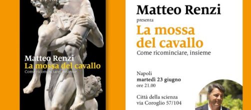 Matteo Renzi presenta a Napoli il suo nuovo libro 'La mossa del cavallo'.