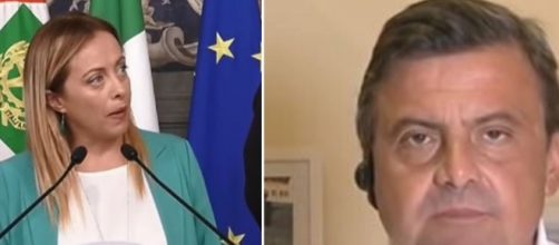 Giorgia Meloni e Carlo Calenda.