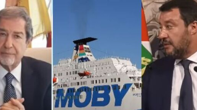 Nello Musumeci, la Moby Zaza e Matteo Salvini.