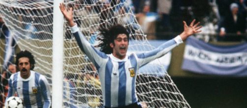 Mario Alberto Kempes, campione e capocannoniere del Mundial 1978.