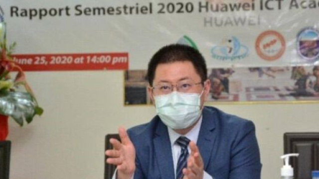 Du Yin, Directeur de Huawei Cameroun lors de la présentation du rapport ICT Academy 2020 (c) Huawei Cameroun