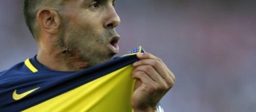 Carlos Tevez, punta del Boca Juniors.