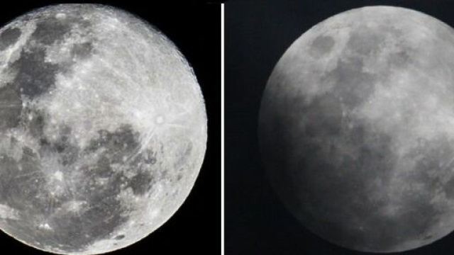 Le fasi dell'eclissi parziale di penombra del 5 giugno 2020.