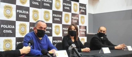 Coletiva do caso Rafael. (Leandro Vesoloski/Rádio Uirapuru)