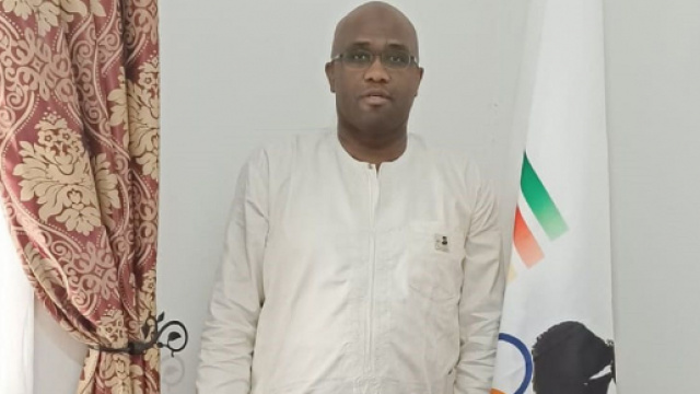 Dr Evele Malik Atour, Président du Comité National Pierre de Coubertin pour le Cameroun (c) Atour malik Evele