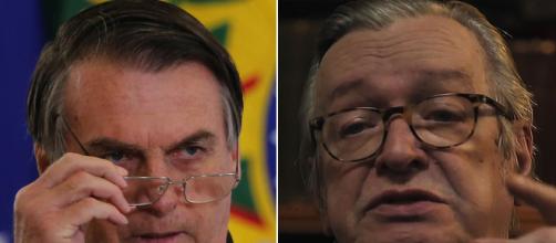 Bolsonaro dá aval para vaquinha de empresário para Olavo de Carvalho. (Arquivo Blasting News)