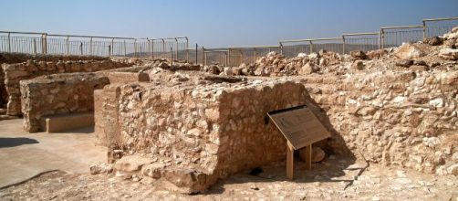 Templo de Tel Arad, donde se encontraron los altares con restos de cannabis
