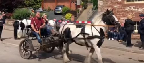 View of Appleby Horse Fair Sunday 2019, but no fair in 2020 due to coronavirus. [Image source/Cwitterick YouTube video]