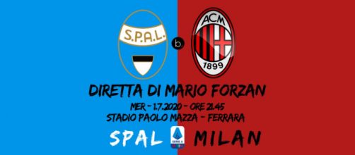 Serie A: Spal Milan chiude le gare del mercoledì alle ore 21.45.