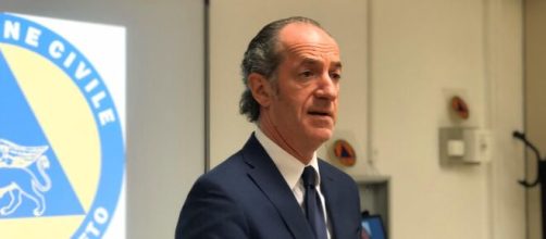 Coronavirus, il presidente della Regione Veneto, Luca Zaia, presenta un nuovo test rapido.