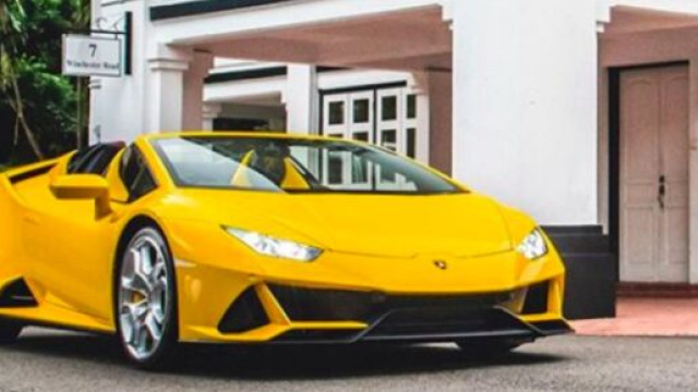 Lorient : un chômeur roule en Lamborghini et mène la grande vie grâce au trafic de drogue -photo compte lamborghini